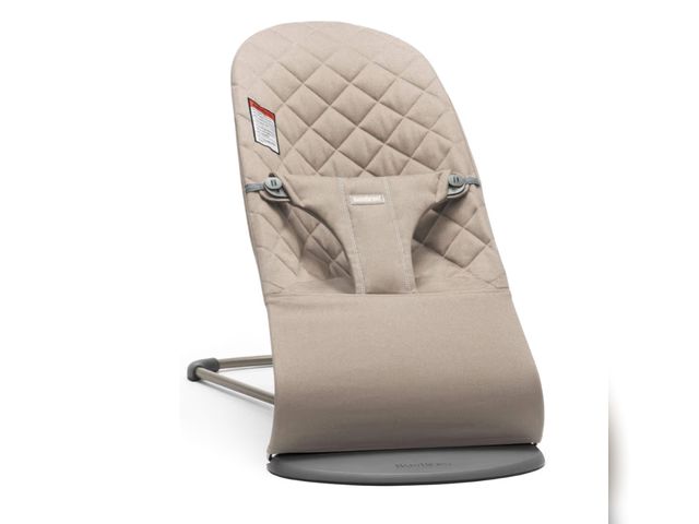 Lot 96-177582 - BabyBjörn Bouncer Bliss, Sand Gray, Woven, Classic Quilt | 2-in-1 Adjustable Baby Bouncer Seat and T...