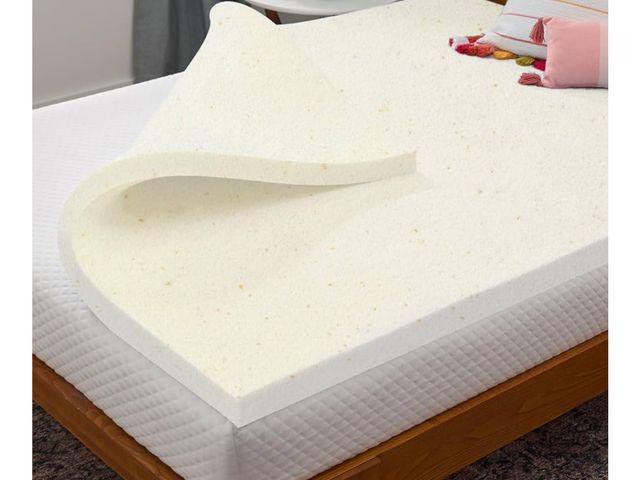 Lot 96-174174 - 2 Inch Copper-Infused Memory Foam Mattress Toppers, Cooling and Pressure Relieving with Airflow Desi...