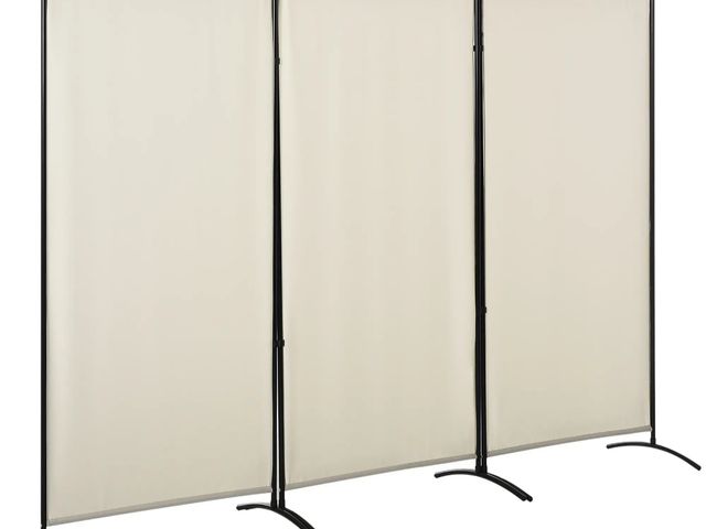 Lot 96-189107 - HOMCOM 6' 3 Panel Room Divider, Indoor Privacy Screen for Home, Beige
New