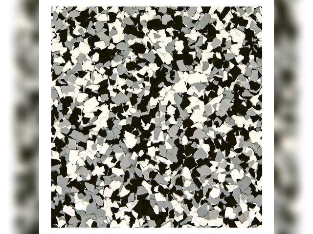 Lot 96-172413 - 40 lb Box Decorative Chip Flakes for Epoxy Floor Coating (FB-411 Domino Blend 1/4" Size) Protection/...