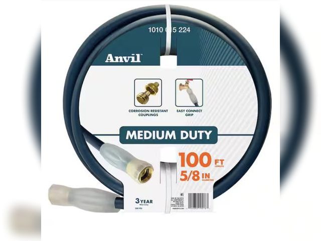 Lot 96-222170 - Anvil 5/8 in. Dia x 100 ft. Standard Duty Green Garden Hose Unused