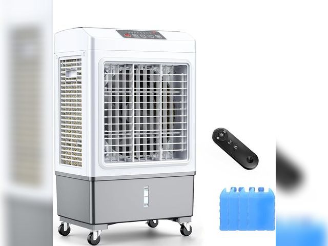 Lot 96-195674 - Large Windowless Portable Air Conditioner, 3 in 1 Evaporative Swamp Cooler with Remote, Hoseless Ven...