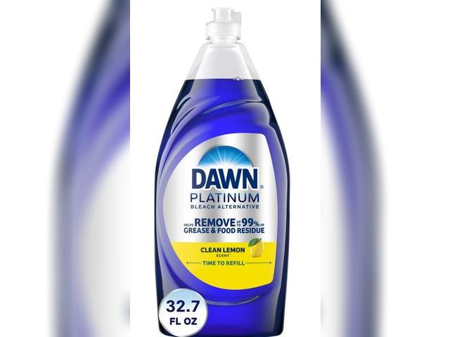 Lot 96-166173 - Dawn Platinum Bleach Alternative Dish Soap, Dishwashing Liquid, Clean Lemon, 32.7 fl oz

New