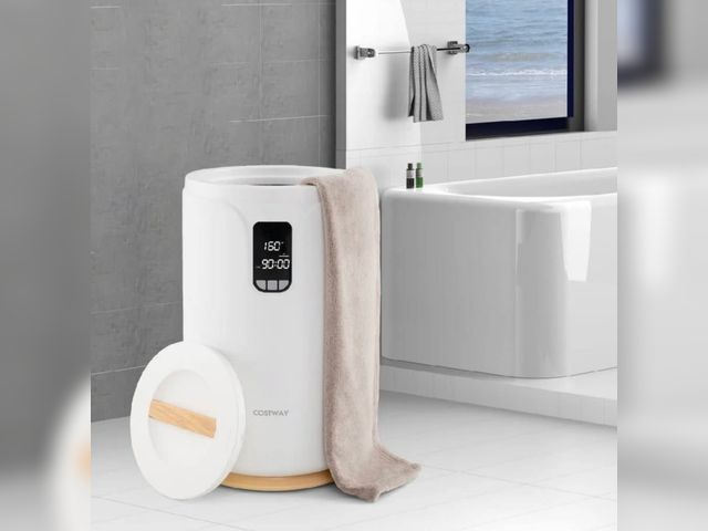 Lot 96-197710 - Costway ES10465US-WH 20L Hot Towel Warmer Bucket with 30, 60&amp; 90 Min Heating Time - White
New