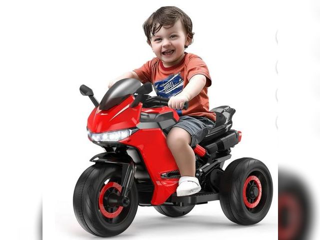 Lot 96-211223 - 12V Motorcycle for Kids, Electric Motorcycle with 3 Wheels&amp;Music ,Ride on Toys for Boy Girl
Used...