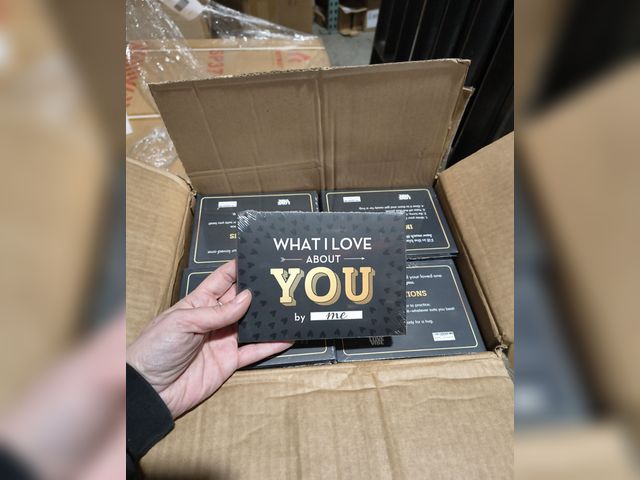 Lot 96-194550 - Box or approximately 100 What I Love about You Book - Valentines Day Gifts for Him, Her - Fill-in-th...