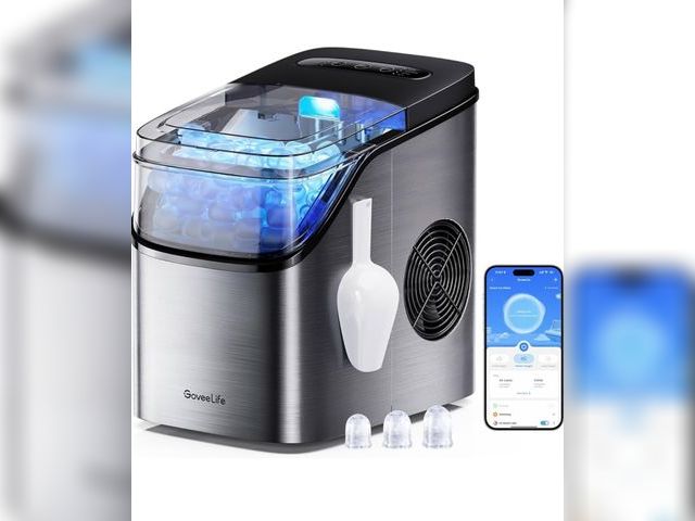 Lot 96-172261 - GoveeLife Smart Ice Maker Countertop, Portable Ice Machine with Voice Control, 9 Ice Cubes in 6 Minu...