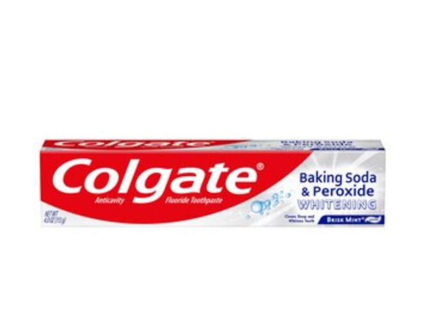 Lot 96-201343 - 6 Pack Colgate Baking Soda &amp; Peroxide Whitening Toothpaste in the 4 oz size New