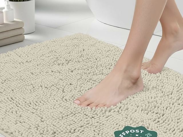 Lot 96-232788 - Oeko Tex Bath Rug Mat for Bathroom, Thick Chenille, Dusty Cloud Soft Absorbent Quick Dry Microfiber ...