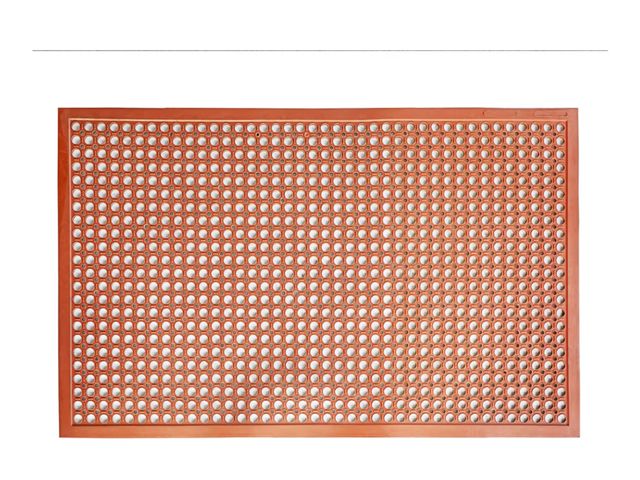 Lot 96-177413 - New Star Foodservice 54521 Commercial Grade Grease Resistant Anti-Fatigue Rubber Floor Mat, 36" x 60...