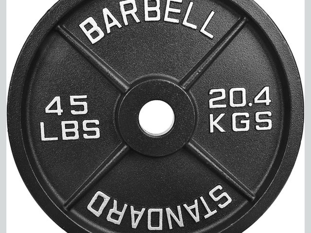 Lot 96-176522 - 2" Cast Iron Weight Plates | 45LB Standard Gym Plates (Singles, Pairs &amp; Multi-Pack Sets) | Black...