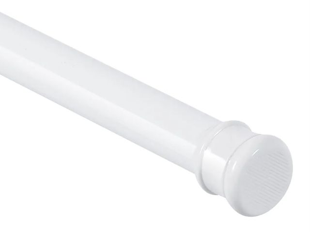 Lot 96-174531 - Shower Curtain Rod 56-104 Inch, 1"Diameter Spring Long Adjustable Tension Curtain Rods for Bathroom ...