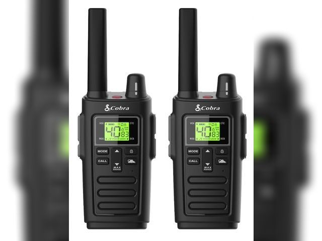 Lot 96-167388 - Cobra RX385 Two-Way Radios (Pair) Rugged and Water Resistant Walkie Talkies, up to 32 mile Extended ...