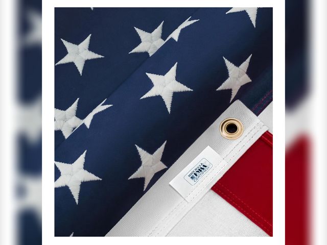 Lot 96-170345 - Rushmore Rose USA American Flag -100% Made in USA | 5x3 American Flag-US Flag unused but a bit dirty...