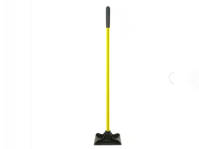 Lot 96-165660 - Nupla 48 in. Classic Fiberglass Tamper with Heavy-Duty 10 in. x 10 in. Cast Steel Head and Cushion G...