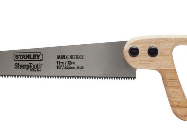 Lot 96-180008 - STANLEY 20-221 10-Inch Short Cut Sharp Tooth Hand Saw New