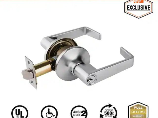 Lot 96-192003 - Universal Hardware
Light Duty Commercial Entry Lever ADA, UL 3-Hour Fire, ANSI Grade 2, Satin Chrome...