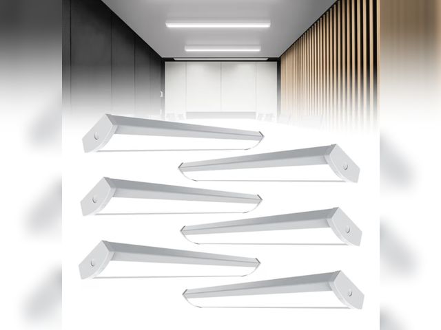 Lot 96-187702 - HYPERLITE 60W LED Wraparound Light 4 feet,6600LM LED Shop Lights Fixture with 3 Wattages for Garage,...