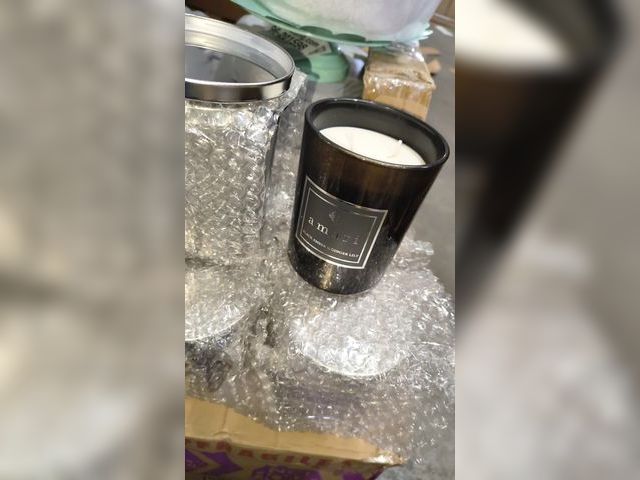 Lot 96-201616 - Amari Black Amber &amp; Ginger Lilly Candle 
New