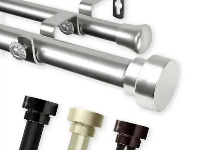 Lot 96-174278 - Rod Desyne
Bonnet 160 in. - 240 in. Double Curtain Rod in in. - Black
New