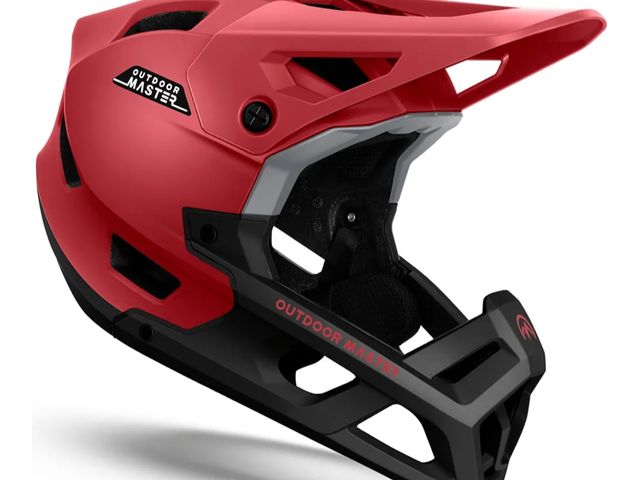 Lot 96-172182 - OutdoorMaster Full Face Mountain Bike Helmet for Men &amp; Women-Two Removable Chin Pad Mountain Bik...