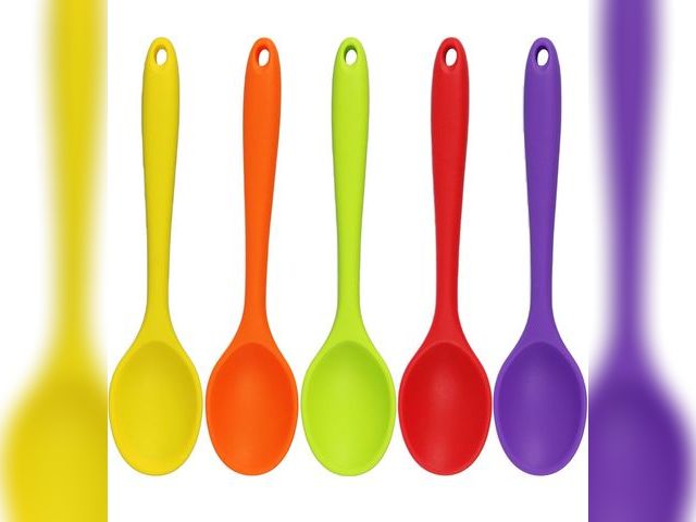 Lot 96-190800 - Septe 4 PCS Small Silicone Spoons,silicone spoons for cooking
New
