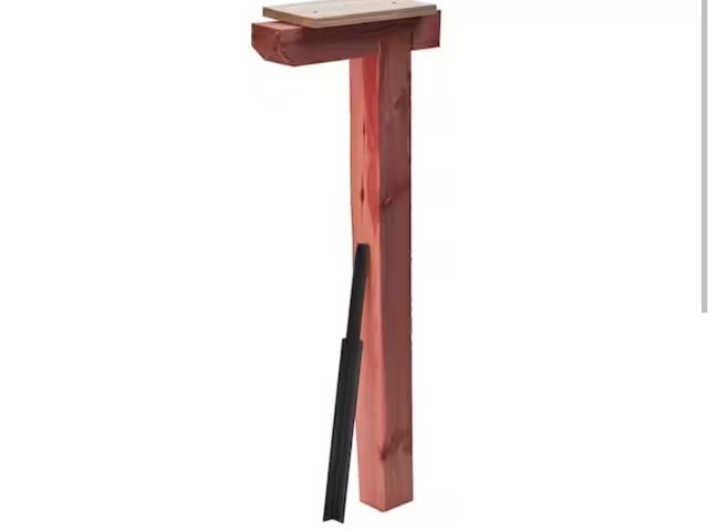 Lot 96-162746 - Architectural Mailboxes 
Cedar Drive-In Top Mount Mailbox Post, Natural Untreated Cedar new