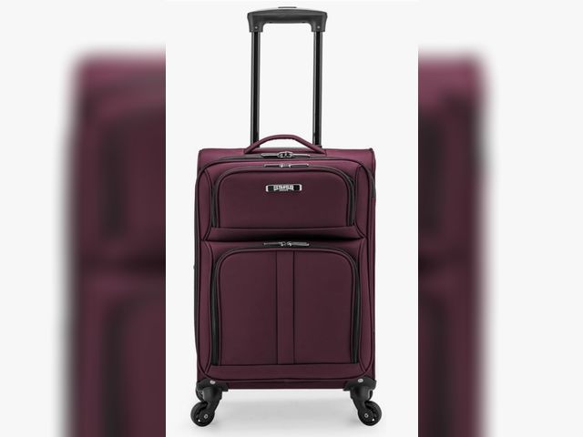 Lot 96-174252 - U.S. Traveler Anzio Softside Expandable Spinner Luggage, Burgundy, Carry-on 22-Inch
New