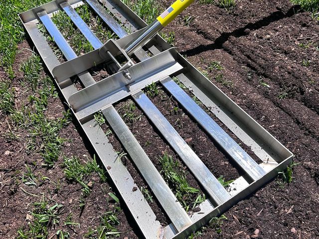 Lot 96-169692 - Rocklin™ Lawn Leveling Rake | Levelawn Tool | Level Soil or Dirt Ground Surfaces Easily | 30” x 10” ...