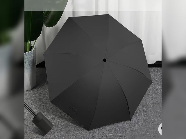 Lot 96-181438 - Black Umbrella in Zip Carry Case New