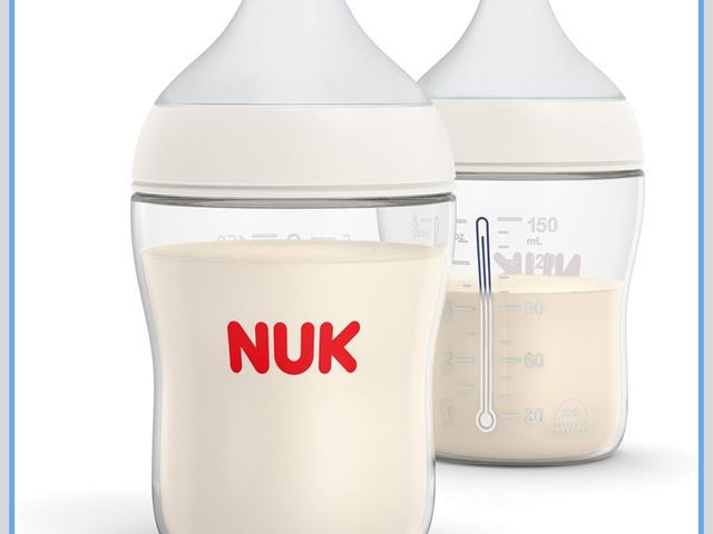 Lot 96-191047 - NUK Perfect Match 2-in-1 Natural and Anti-Colic Bottle with Slow Flow, Wide, Adaptable Nipple, 5oz.,...