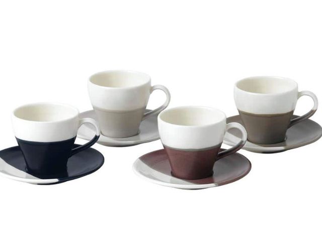 Lot 96-168945 - Royal Doulton Coffee Studio 4 oz. Mixed Colors Porcelain Espresso Cup and Saucer (Set of 4)

New
