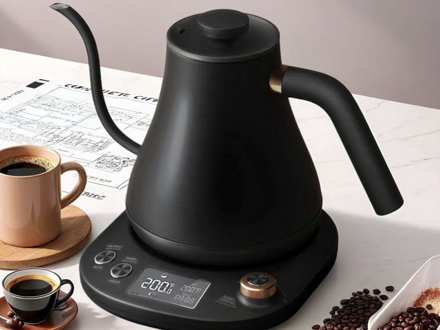 Lot 96-233178 - Electric Kettle Temperature Control, Gooseneck 280z Pour over Kettle for Coffee &amp; Tea, Safe Stai...