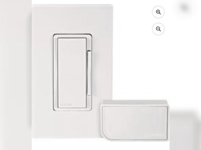 Lot 96-177645 - Leviton 3011255 Decora White WiFi Smart Dimmer Switch with Remote Control &amp; Smart Bridge, White ...