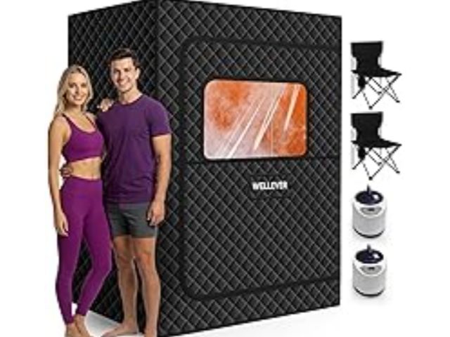 Lot 96-187421 - Wellever 2-Person Portable Sauna Box Kit
Open box 
Appears Unused 
Unsure if all pieces are there