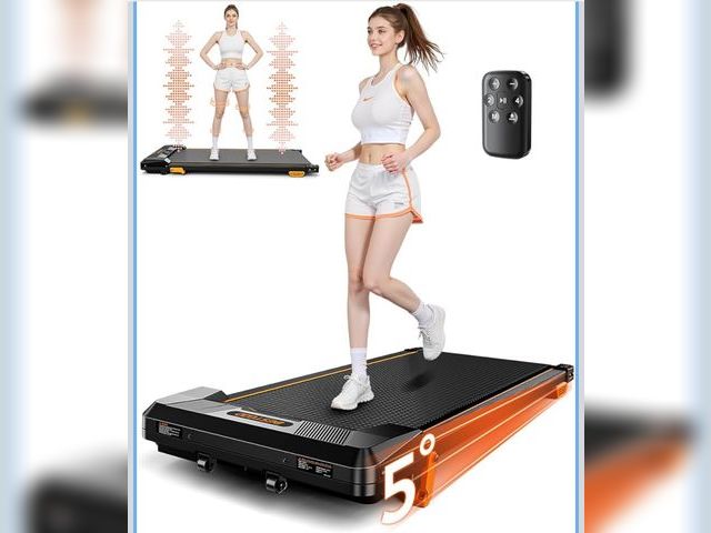 Lot 96-210437 - Walking Pad Treadmill, BestGod Incline Under Desk Treadmill 330lbs Capacity, 2.5HP Portable Treadmil...