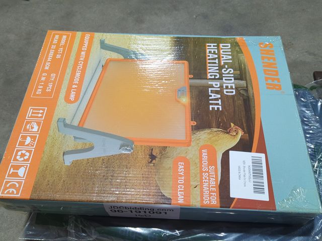 Lot 96-191091 - Chick Brooder Heating Plate with Digital Thermostat, Adjustable Height &amp; Angle, Safe Heat Lamp A...