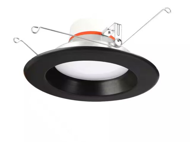 Lot 96-162786 - Commercial Electric
5/6 in. Integrated LED Recessed Retrofit Light Trim with CCT with Brushed Nickel...