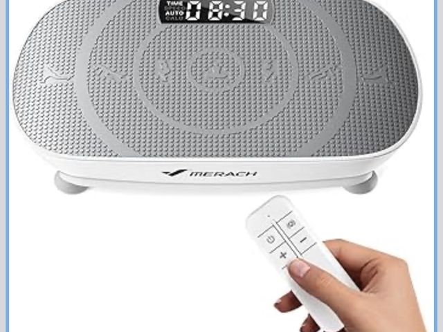 Lot 96-209972 - MERACH Vibration Plate Exercise Machine, Curved Vibration Plate for Lymphatic Drainage Weight Loss, ...