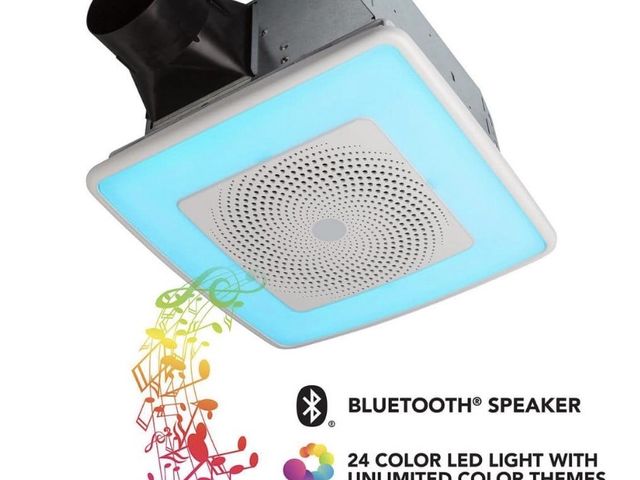 Lot 96-210852 - Broan-NuTone
Sensonic 80 CFM Ceiling
Bathroom Exhaust Fan with Multi-Color LED and Bluetooth Speaker...