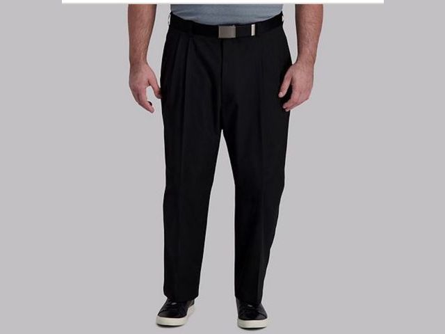 Lot 96-178921 - Big &amp; Tall Haggar® Cool Right® Classic-Fit Pleated Performance Flex Pants size 40w29L Unused