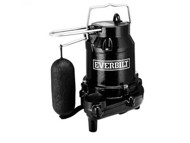 Lot 96-195203 - Everbilt
3/4 HP Pro Snap Action Submersible Sump Pump
Used untested 
MSRP $330.00