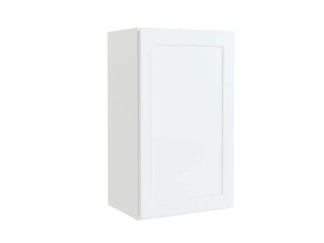 Lot 96-189227 - Hampton Bay Courtland 15 in. W x 12 in. D × 30 in. H Assembled Shaker Wall Kitchen Cabinet in Polar ...