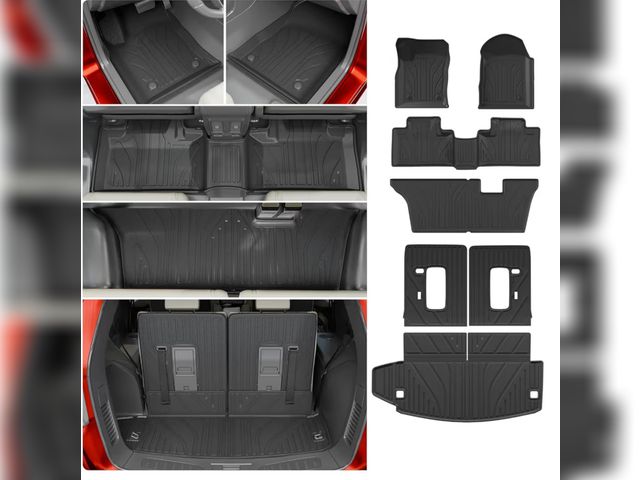 Lot 96-187411 - Floor Mats Compatible with 2016-2025 2026 Dodge Durango 7 Seats Cargo Mat Back Seat Cover Protector ...