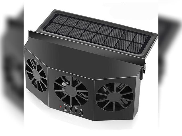 Lot 96-164835 - Car Solar Powered Window Exhaust Fan,Car Air Purifier,Car Solar Power Air Vent Radiator Fans for Bac...