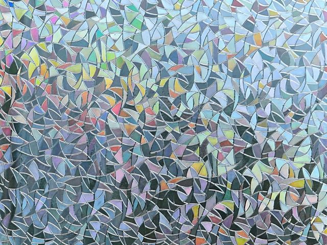 Lot 96-181398 - Rainbow Window Cling Privacy Film Static - Decorative One Way Stained Glass Window Tint for Home &am...