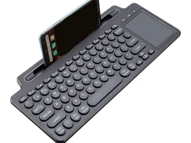 Lot 96-230907 - Wireless Keyboard with Numeric Keypad and Mouse Card Slot Compatible with Android Desktop Laptop PC ...