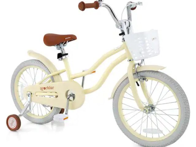 Lot 96-227054 - Costway
14 in. Kids Bike Toddler Bicycle with Training Wheel Kickstand for 4-Years to 8-Years Beige
...