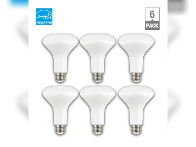 Lot 96-181826 - EcoSmart 
65-Watt Equivalent BR30 Dimmable Energy Star LED Flood Light Bulb Soft White (6-Pack) New
