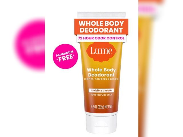Lot 96-158643 - Lume Whole Body Women’s Deodorant - Invisible Cream - Aluminum Free - Toasted Coconut - 2.2oz Tube N...